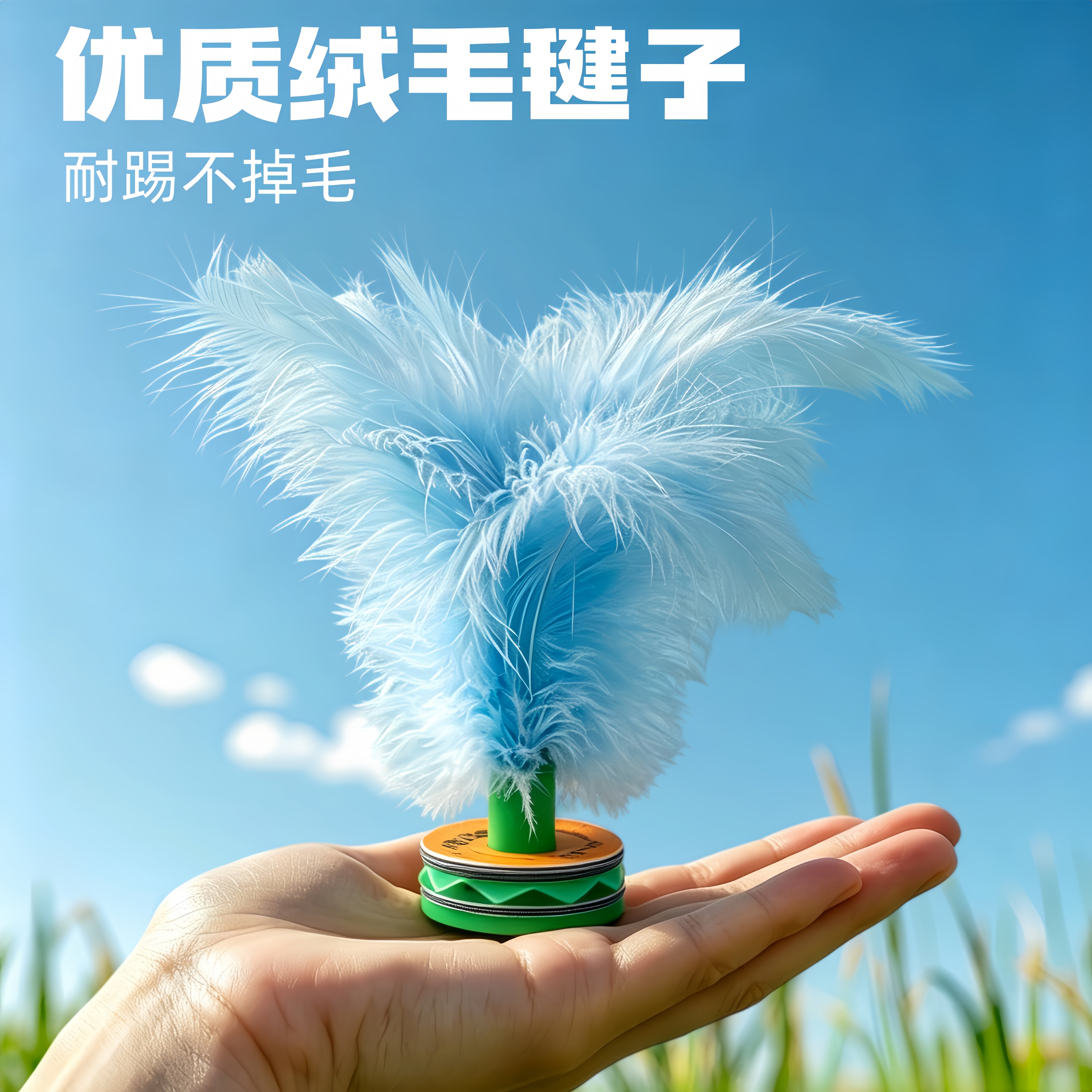 绒毛毽子儿童小学生专用毽子成人健身运动专用儿童幼儿园比赛毽子