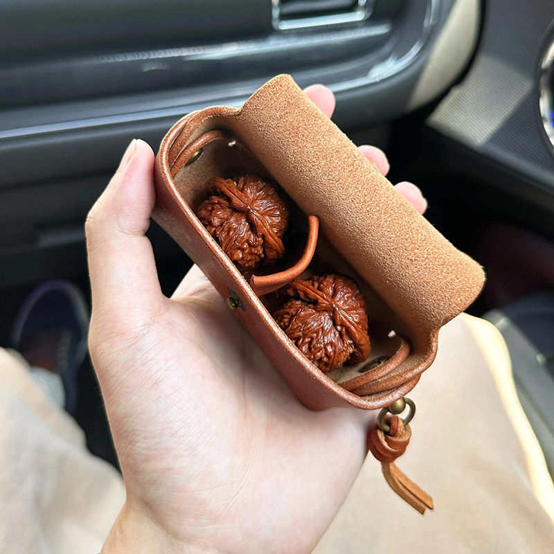 文玩核桃收纳袋皮袋盘玩