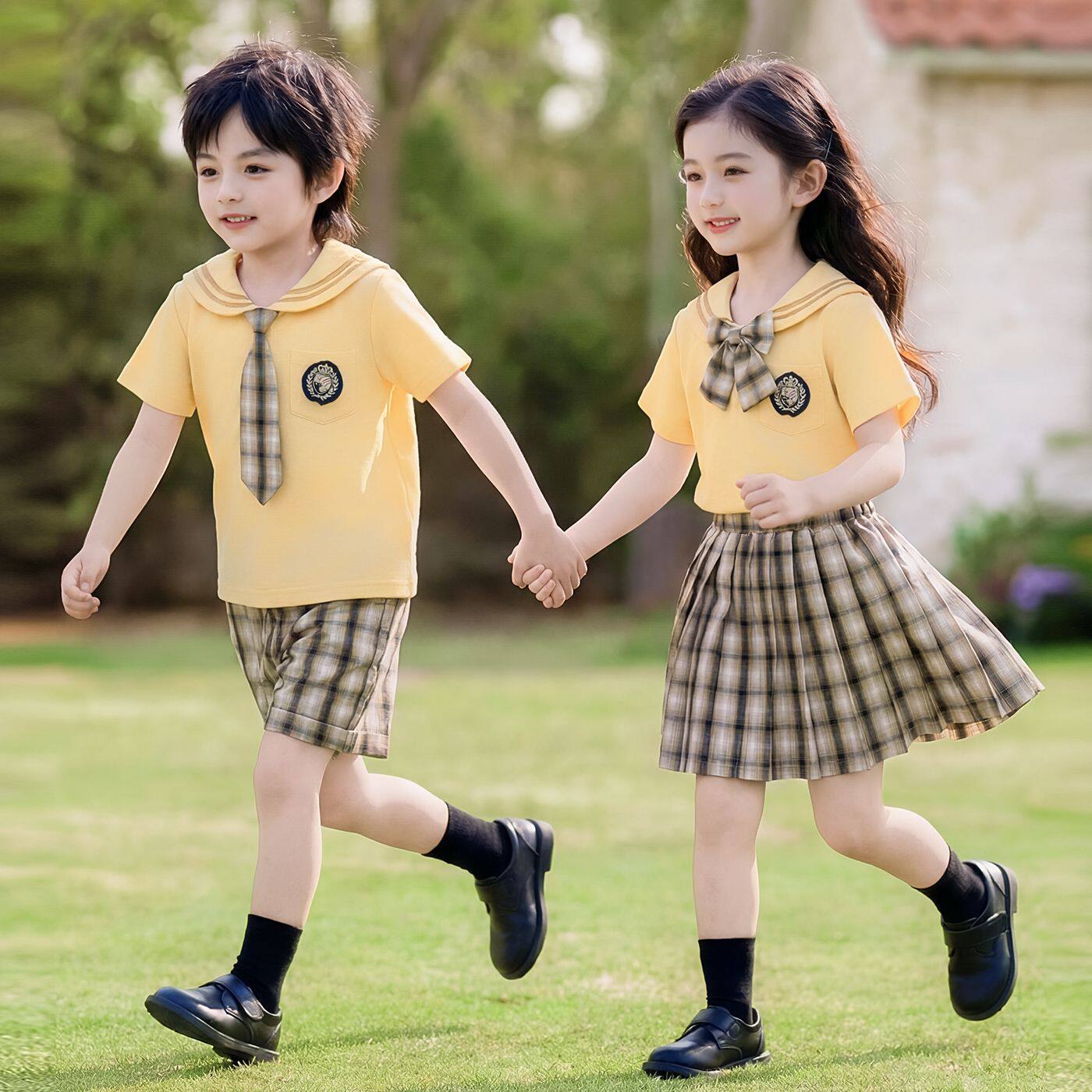 儿童班服英伦风表演服六