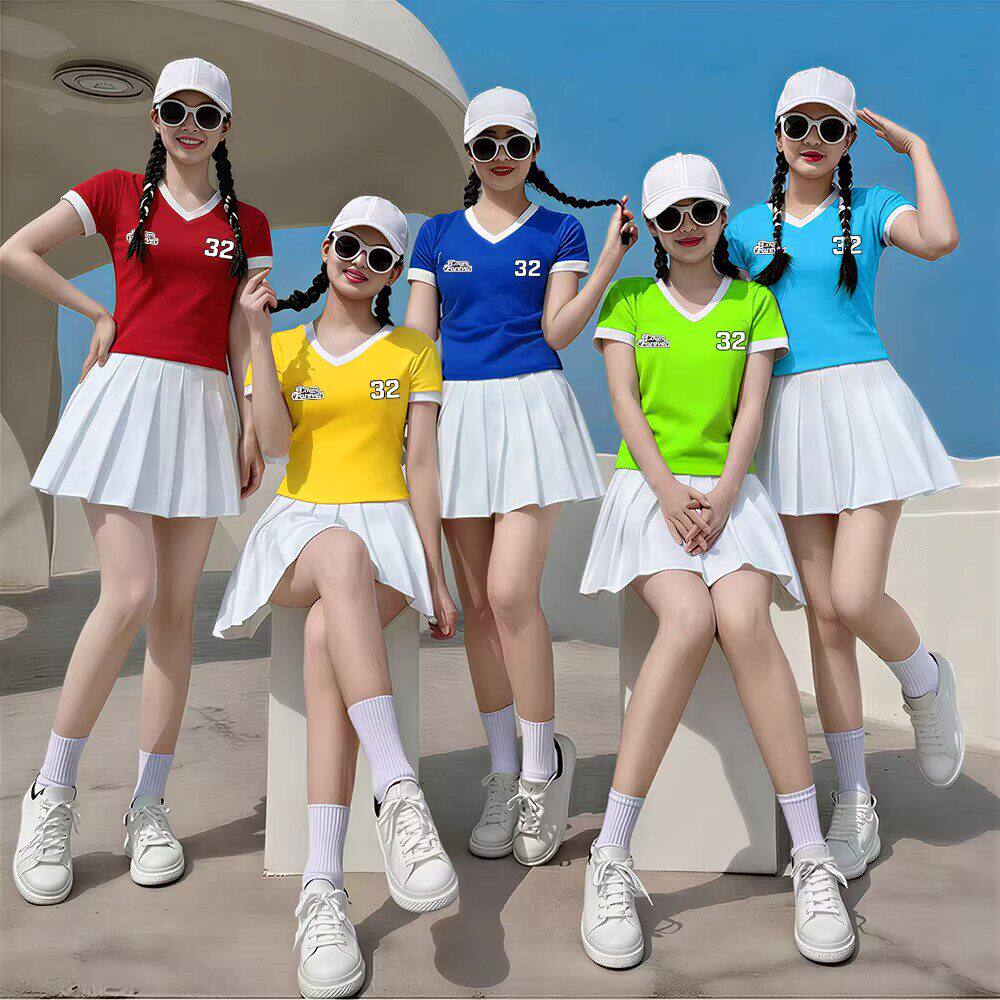 学生拉拉队健美操团体运动会开幕式毕业表演服成人啦啦队演出服装