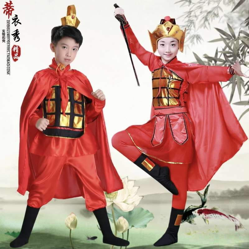 儿童古代士兵服花木兰演