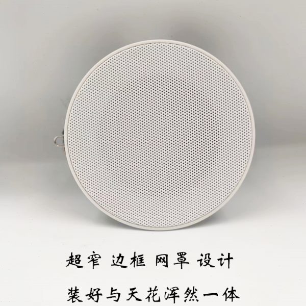 寸音箱背景音乐音响小尺寸迷你智能吸顶喇叭2.5定阻无边框3寸