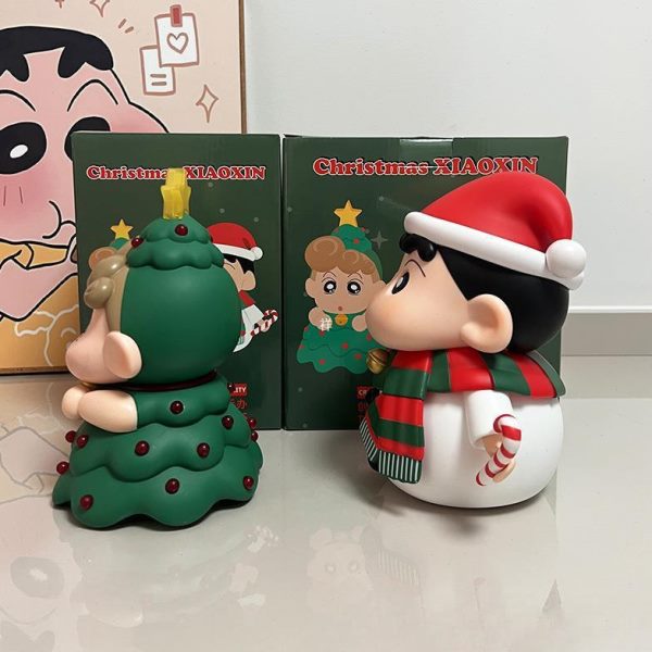 雪周边公仔小夜灯圣诞树装饰品摆件桌面小葵手办拍拍灯人蜡笔小新