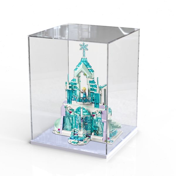 鹏冰LEGO手办公主防尘盒 迪斯尼城堡亚克力展示盒8冰雪奇缘4114