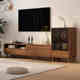 实木框酒柜展示柜一体现代简约卧室 电视柜茶几组合客厅家用新中式
