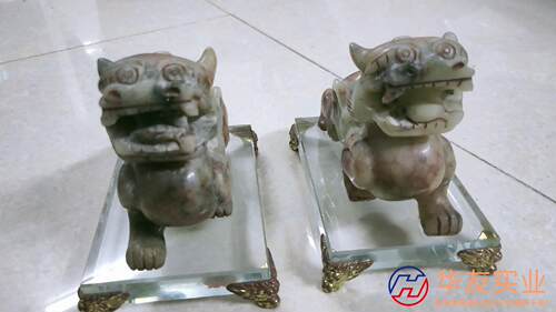 老玉麒麟摆件 因搬家 懂