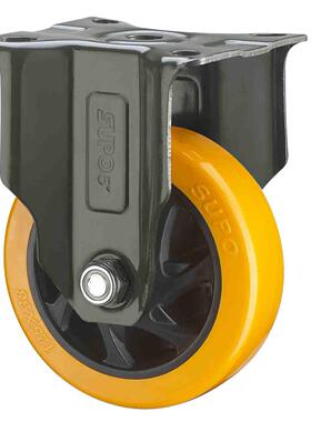 SUPO向荣动力6寸中重型工业橙色PU聚氨酯定向脚轮J05S-04-150-222