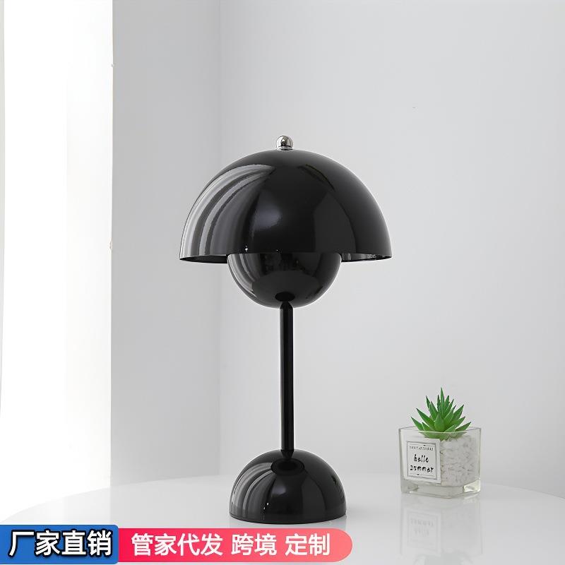 跨境丹麦设计台灯卧室床头充电小餐厅酒吧氛围灯摆件小夜灯蘑菇灯