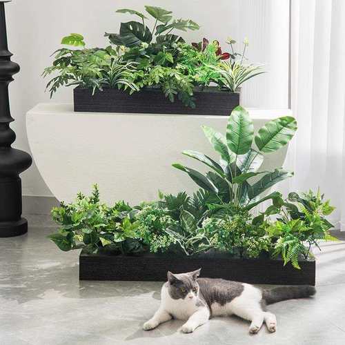 仿真绿植植物景观造景组合植物盆栽客厅大型绿植室内落地大号花盆