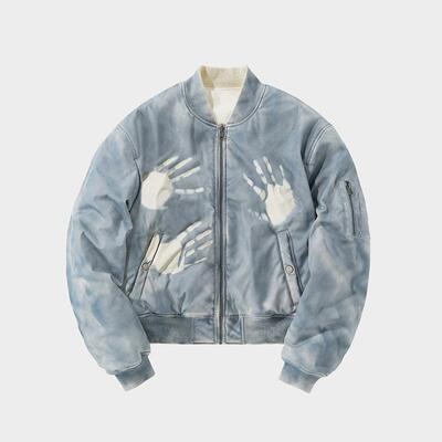 Amicus Animae 温变蓝天白云Garment-Dyed新雪丽染色霜冻Bomber