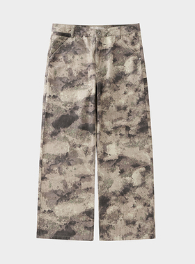 Amicus Animae 做旧水洗沙漠迷彩工装伐木裤