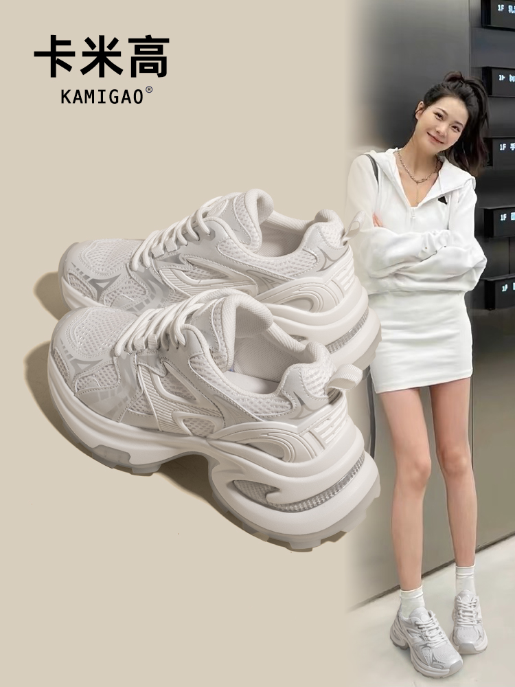 内增高9CM老爹鞋女2024