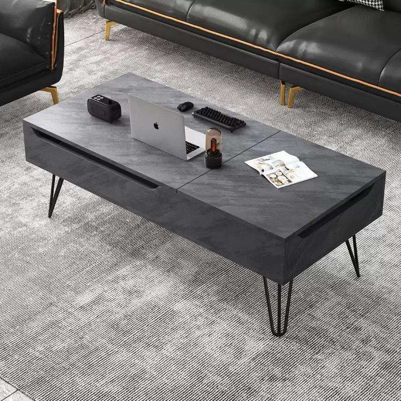 现代简约多功能茶几餐桌两用小户型客厅家用创意折叠升降茶几茶台