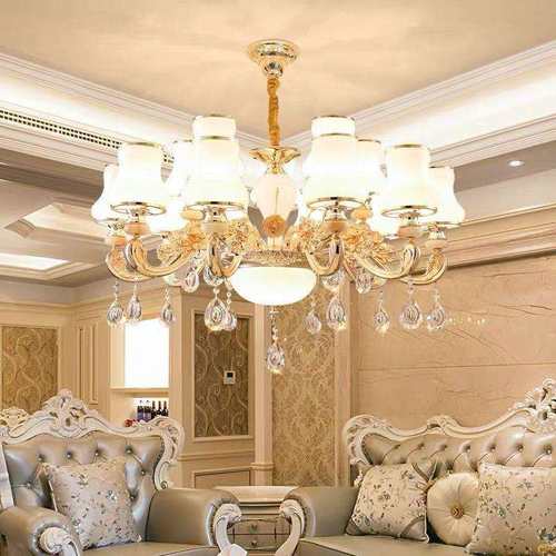 欧式吊灯客厅吊灯奢华大气水晶灯餐厅灯大灯现代简约卧室简欧灯具