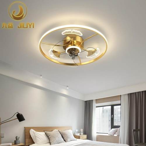 2023年新款智能高级感主卧室吸顶灯带风扇灯个性创意北欧卧室灯具
