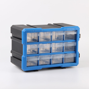 抽屉式 组合零件盒塑料工具分类箱多格元 件柜积木收纳置物架可拼接