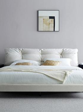 baxter仙女床科技布艺床卧室1.8米双人现代简约皮床1.5轻奢奶油风