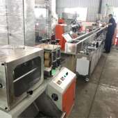 PP透明塑料管生产机 透明彩色圆珠笔芯管拉管机 中性笔管挤出设备