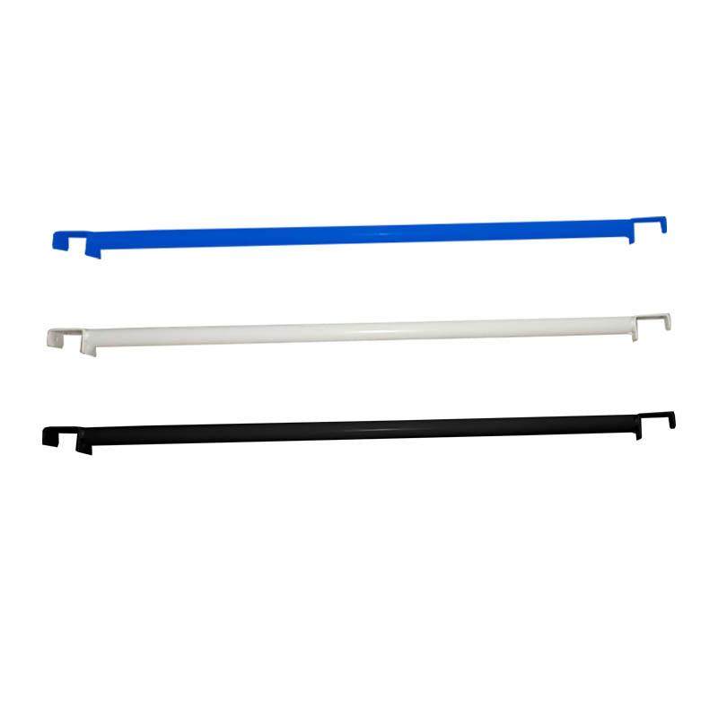 仓储货架衣柜挂衣杆中间横杆子圆管黑白色置物架长0.8m1.2米1.5m3