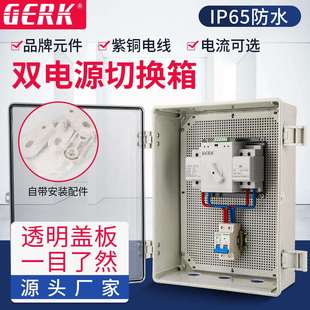 双电源自动转换开关箱2P63A4P100A380V防水户外控制配电箱配电柜