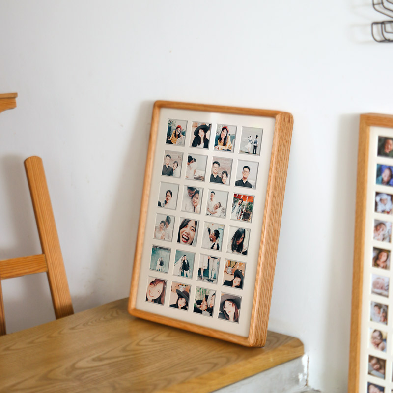 48宫格相框diy情侣结婚纪念相册洗照片宝宝定制挂墙实木画框摆台
