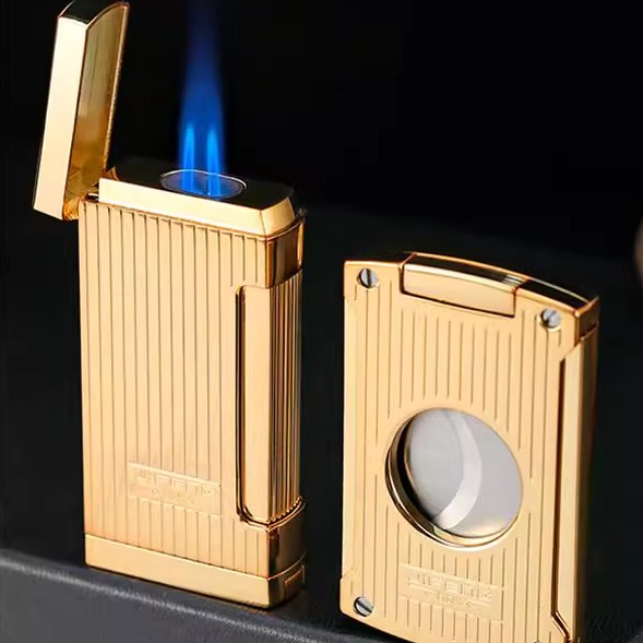 JIFENG季风双直冲打火机雪茄剪