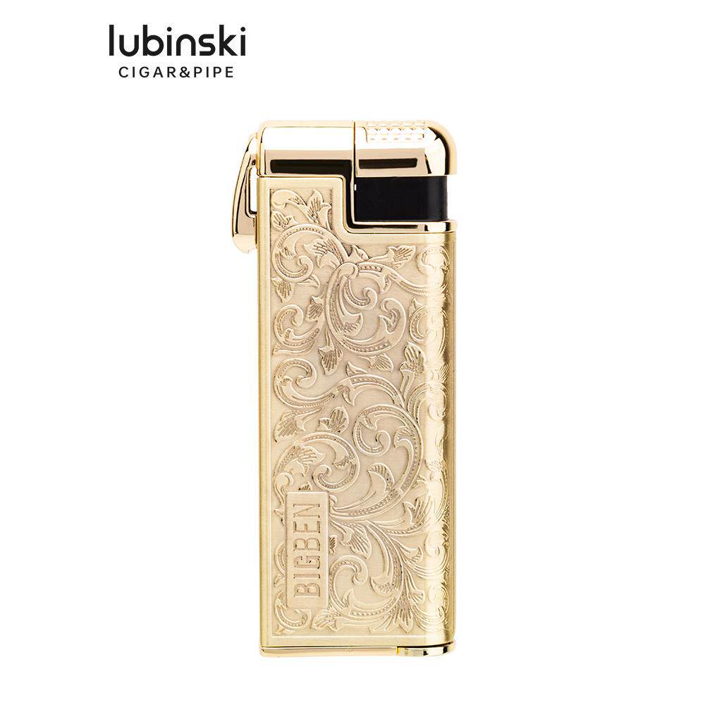 Lubinski&BIGBEN联名款烟斗打火机锌合金属复古高档斜明火点烟器