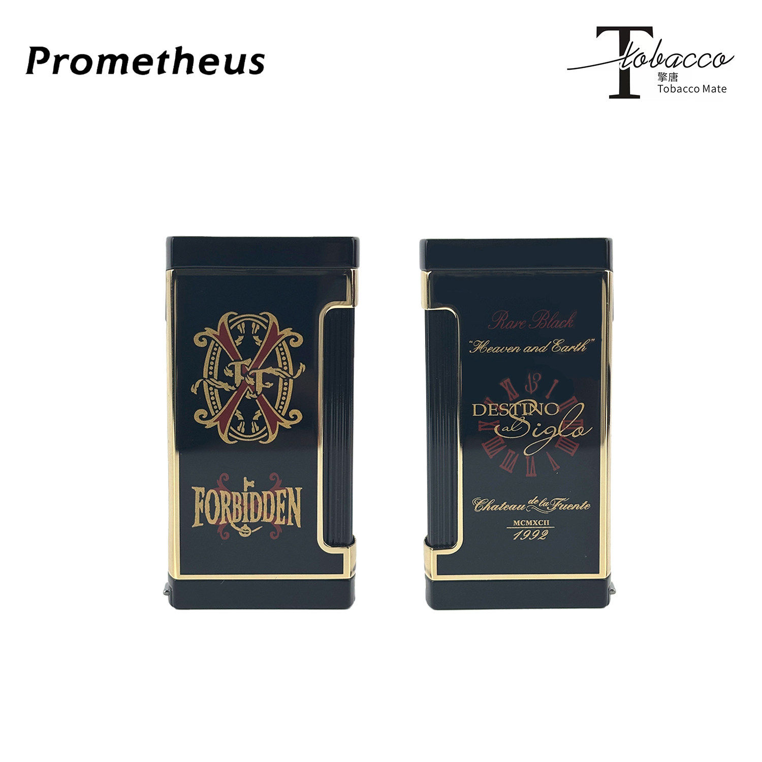 普罗米修斯Prometheus美国进口雪茄打火机高端直冲三火头带打孔器