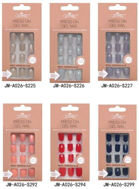 Nails Art Fake Nail Tips False Press on Coffin with Glue