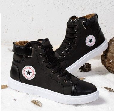 Winter men canvas shoes jean shoe denim sneaker plus size 47