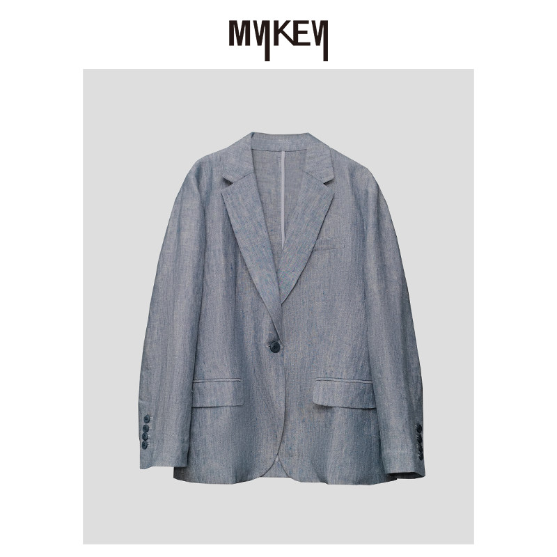 Mykey · 丨蓝调时刻系列丨100%亚麻西装外套丨MK5SSU403