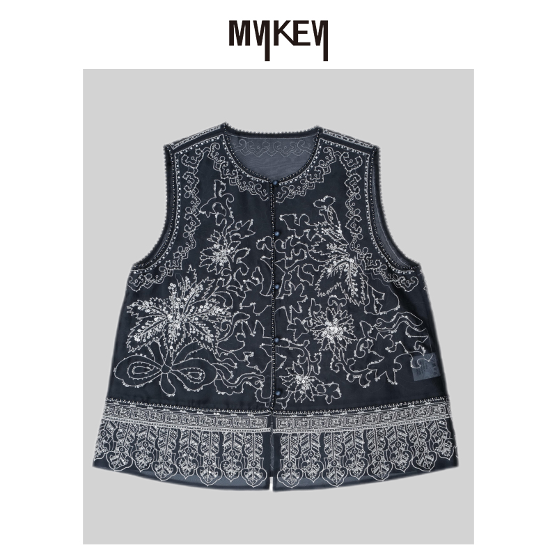 Mykey · 丨锦绣珠玑丨满身珠管绣真丝马甲丨MK5SSJ654