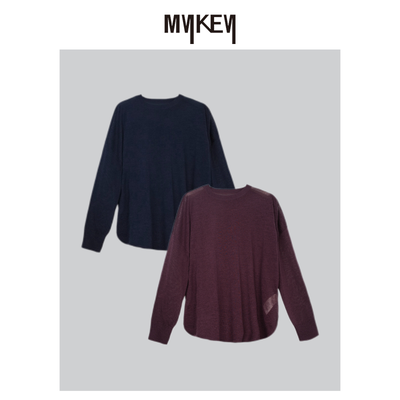 Mykey · 丨温沁丝云丨绵羊毛醋酸针织衫丨MK5SSZ635