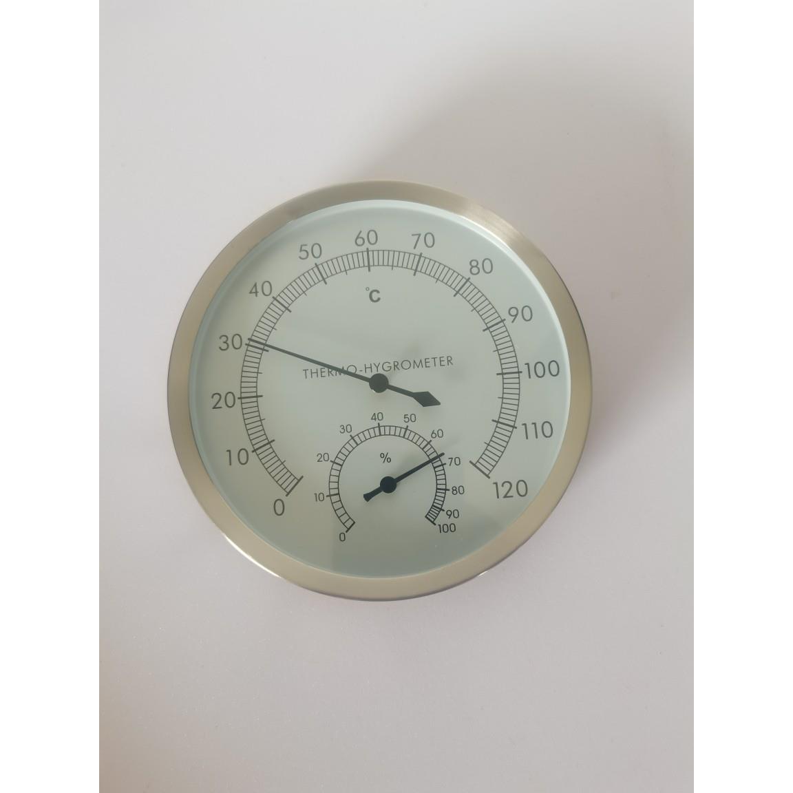 泳池不锈钢温度计桑拿房专用耐高温防爆蒸汽房湿度计负20-100浴室