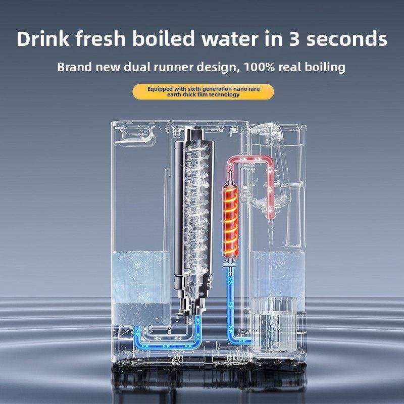 宜米ip300台式净饮机免安装即热饮水机家用直饮加热一体净水器