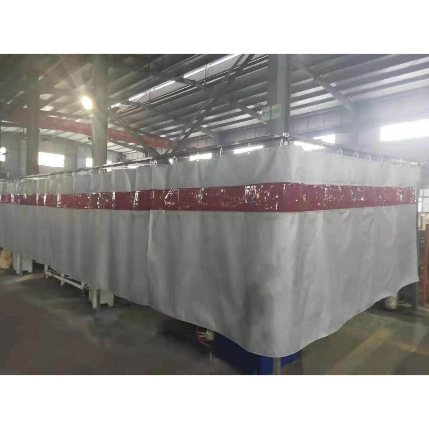 消防防火门帘隔热电焊防护帘硅胶玻璃纤维布耐高温保温窗帘工厂