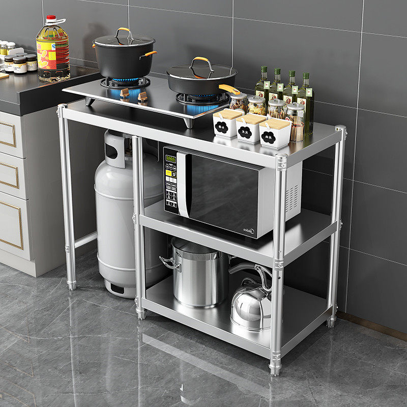 速发新疆西藏包邮不锈钢厨房三层煤气罐置物架落地灶台.架案板台,厨房/烹饪用具,厨房置物架/置物柜/角架,淘宝优惠券,粉丝福利购,淘宝优惠卷