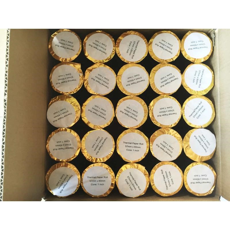 热敏纸57*60收银纸打印纸5u7x60超市收款58mm小票纸57mmX60mm