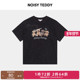 T恤衫 NOISY 休闲舒适 新款 可爱印花圆领短袖 TEDDY男女同款 25年夏季