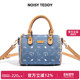 可爱印花帆布牛仔单肩斜挎时尚 NOISY TEDDY25新款 潮流手提包百搭