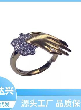 女巫之手开口戒指个性设计高级感ins风可调节女介