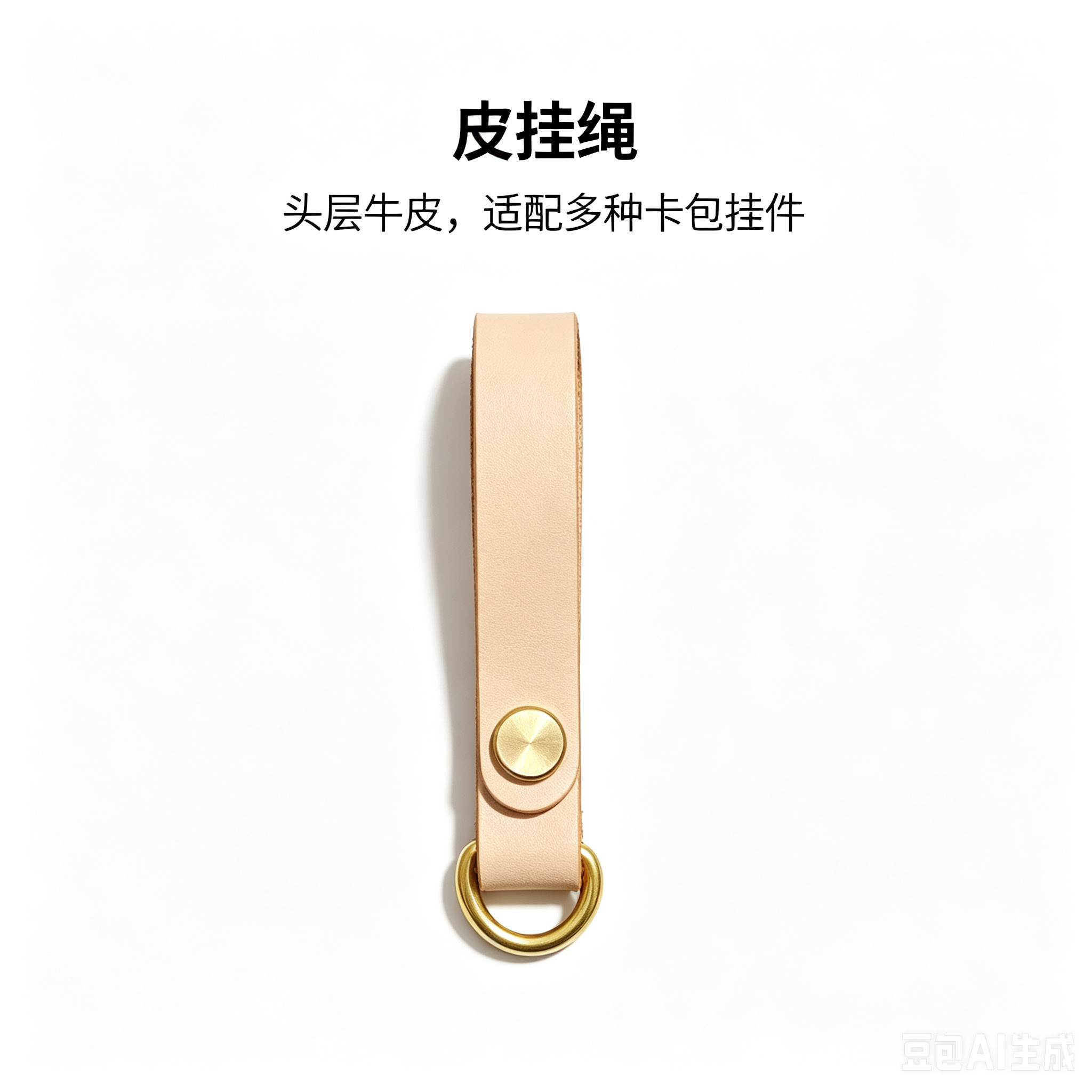 PipeBobo植鞣头层牛皮手腕带箱包配件皮质车钥匙手拎五金铜扣皮带
