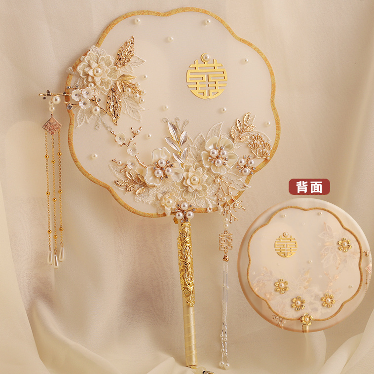 古风结婚礼团扇新娘扇子