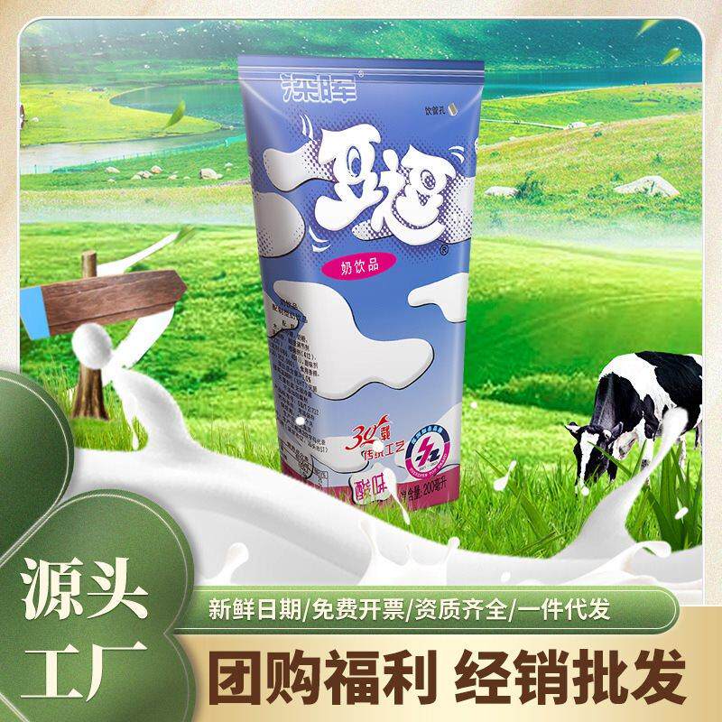 深晖豆逗学生早餐奶整箱200ml*16盒原味逗逗酸牛奶乳酸饮料儿童奶