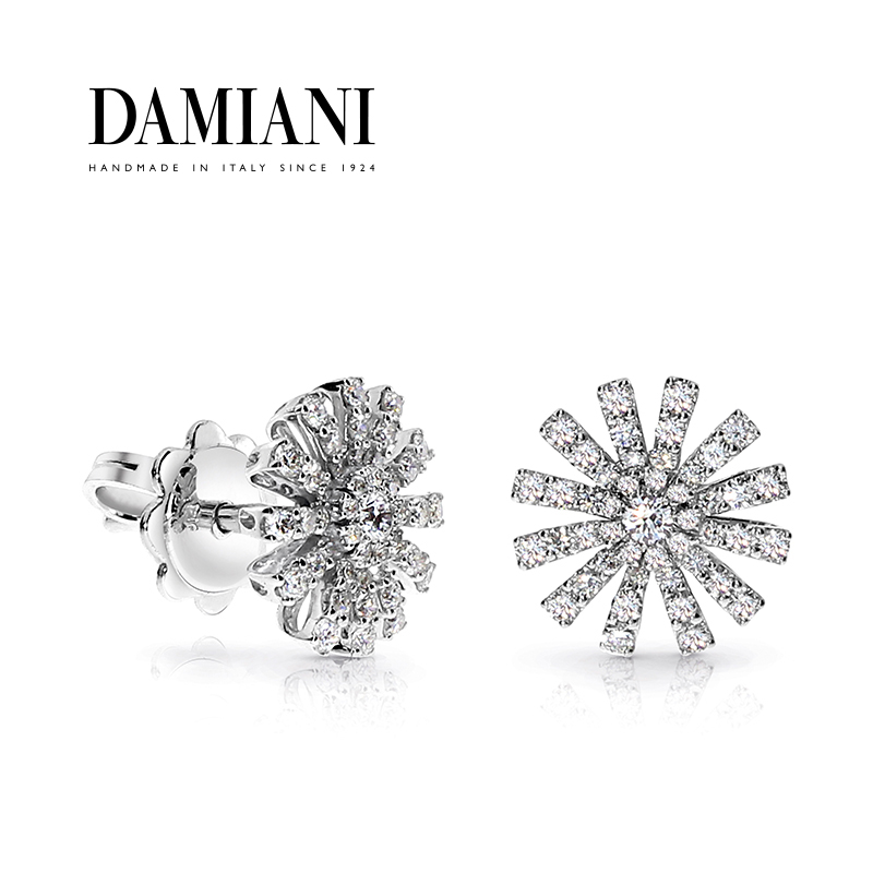 DAMIANI小雏菊耳钉意大利手工