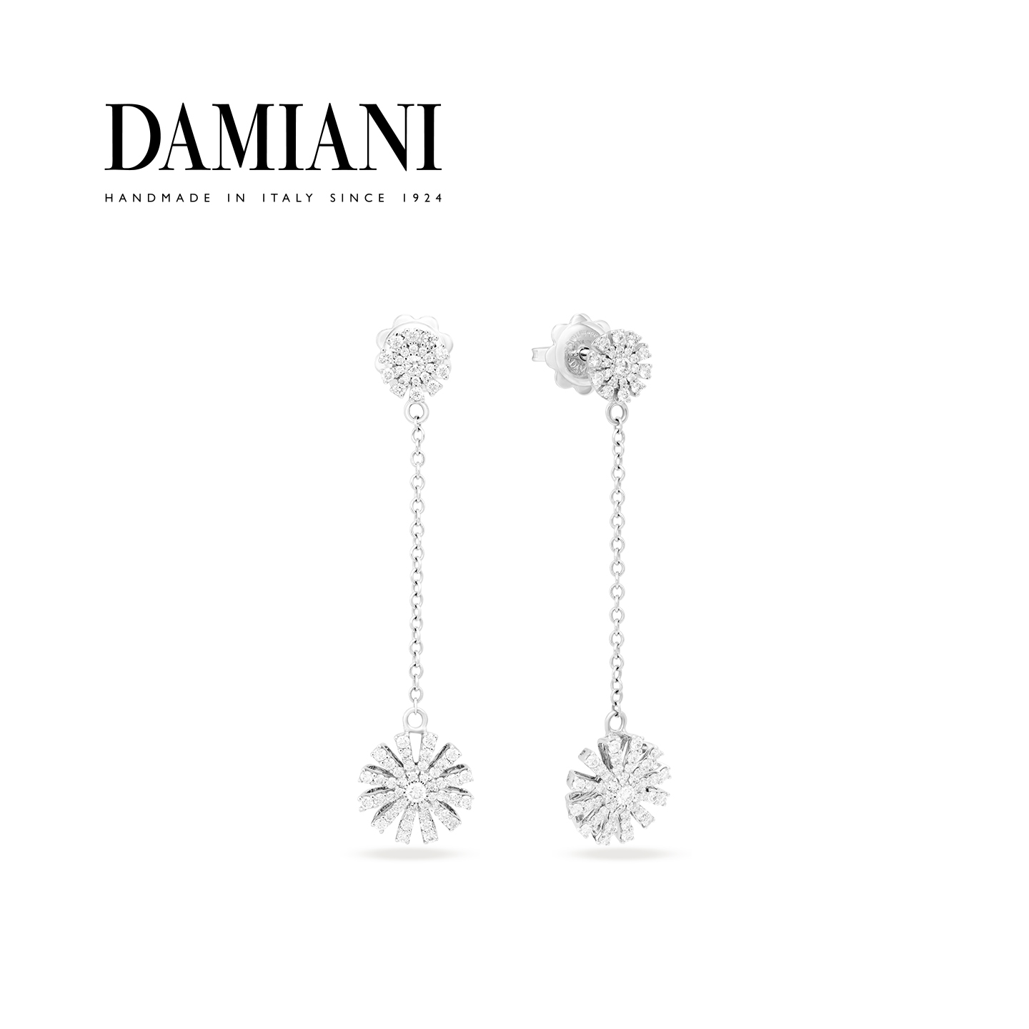 DAMIANI小雏菊耳钉意大利手工