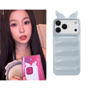 ins虞书欣同款天使翅膀urban羽绒服系列适用于苹果手机壳17promax16pro防摔iphone15可爱Sophistication纯色