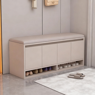 换鞋凳家用门口可坐鞋柜坐凳一体鞋架新款高级长条门外楼道穿鞋凳