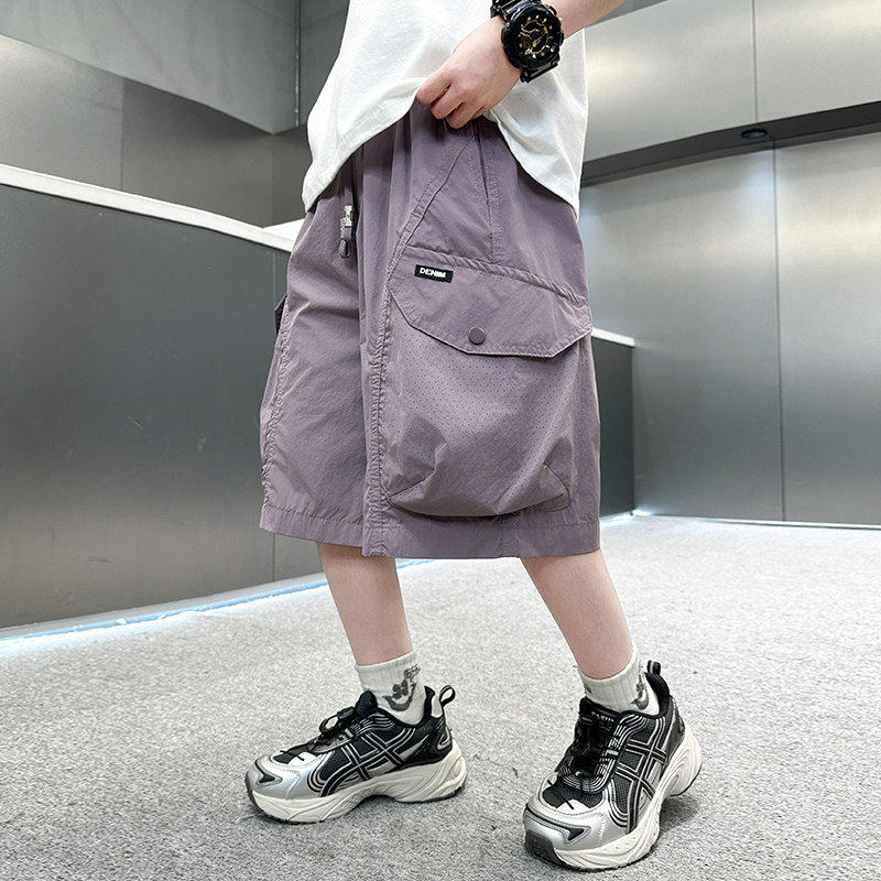 左西风云儿童装男童夏季短裤裤子2026新款工装裤薄款中大童夏款中