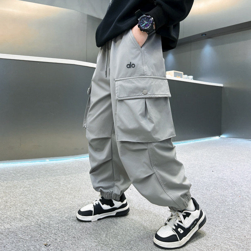 左西风云儿童套装男童春秋款工装裤子2026新款春季中大童休闲男孩